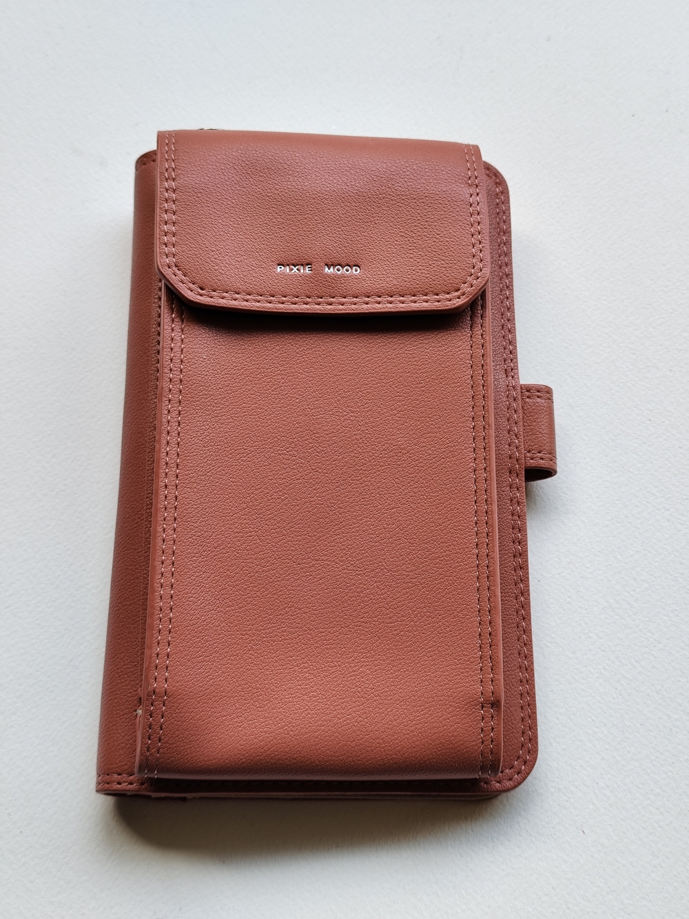Pixie Mood Vegan Leather Rae Crossbody Wallet in Desert Clay(no strap)